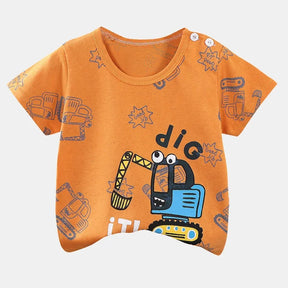 Camiseta Infantil de Algodão - Conforto e Estilo para o Verão