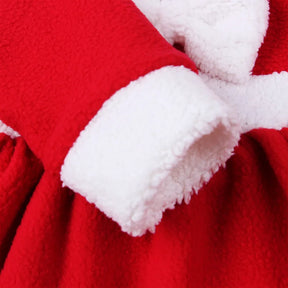 Natal roupas de bebê crianças papai noel cosplay traje meninos manga longa roupas da criança meninas vestido bonito infantil inverno outwear