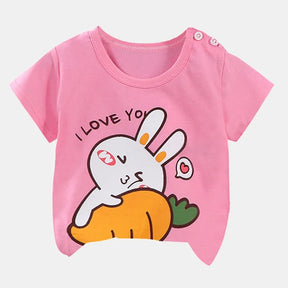 Camiseta Infantil de Algodão - Conforto e Estilo para o Verão