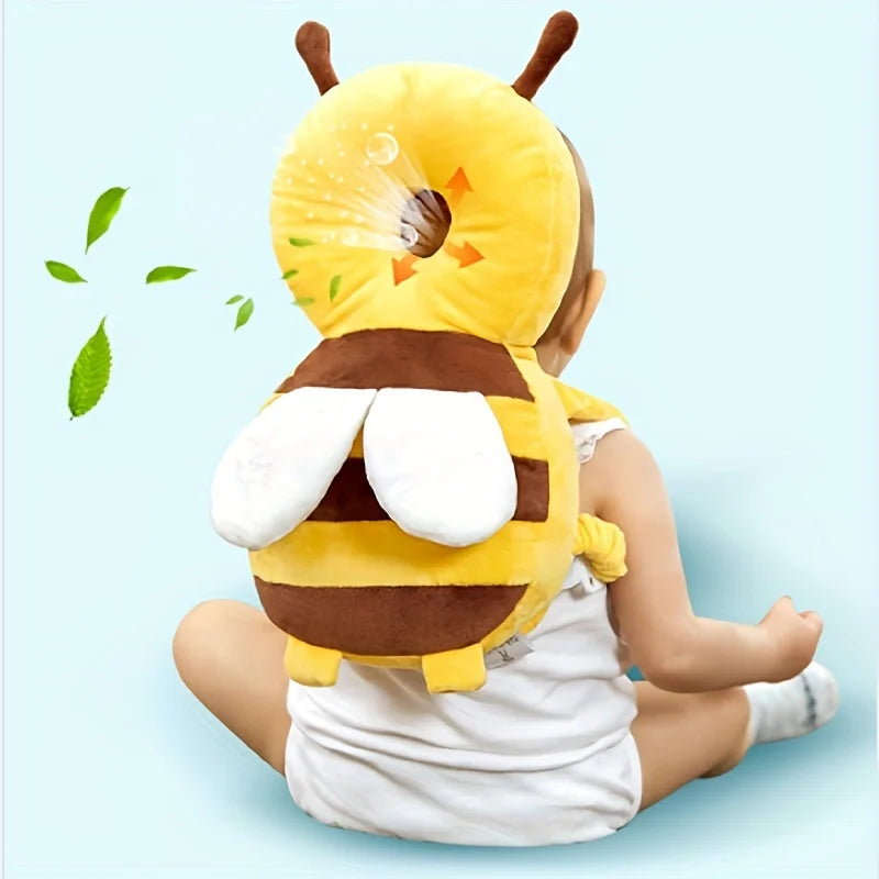 Respirável Cabeça Proteção Travesseiro, Little Bee Hat, Anti Queda, Adequado para a Proteção da Cabeça das Crianças Pequenas, Presente de Natal